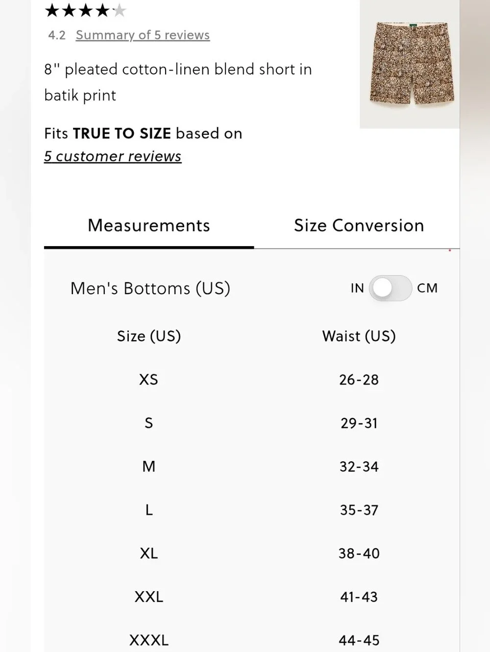 J. Crew Mens 8